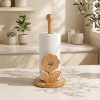 Porte rouleaux en bambou
