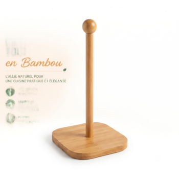 Porte essuie-tout en bambou