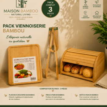 Pack Viennoiserie Bambou – 3 pièces