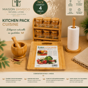 Pack Cuisine Bambou – 4 pièces